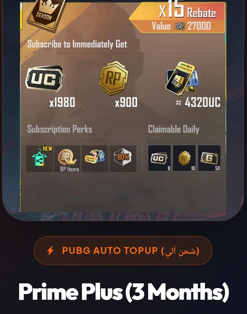 Prime Plus (3 Months)